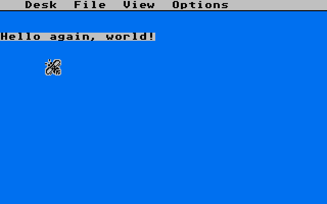 Silly Example Program atari screenshot